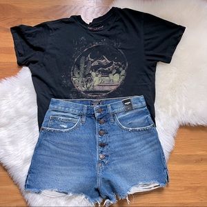 ☾ A&F high waisted shorts